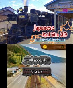Japanese Rail Sim 3D: Travel of Steam Title Screen